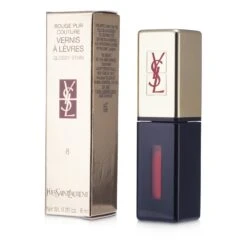 Yves Saint Laurent Rouge Pur Couture Vernis A Levres Glossy Stain - # 7 Corail Aquatique 6ml/0.2oz -Fresh Beauty Store 14573381702 8f944797 90c1 4055 9112 6bf022cdde9b