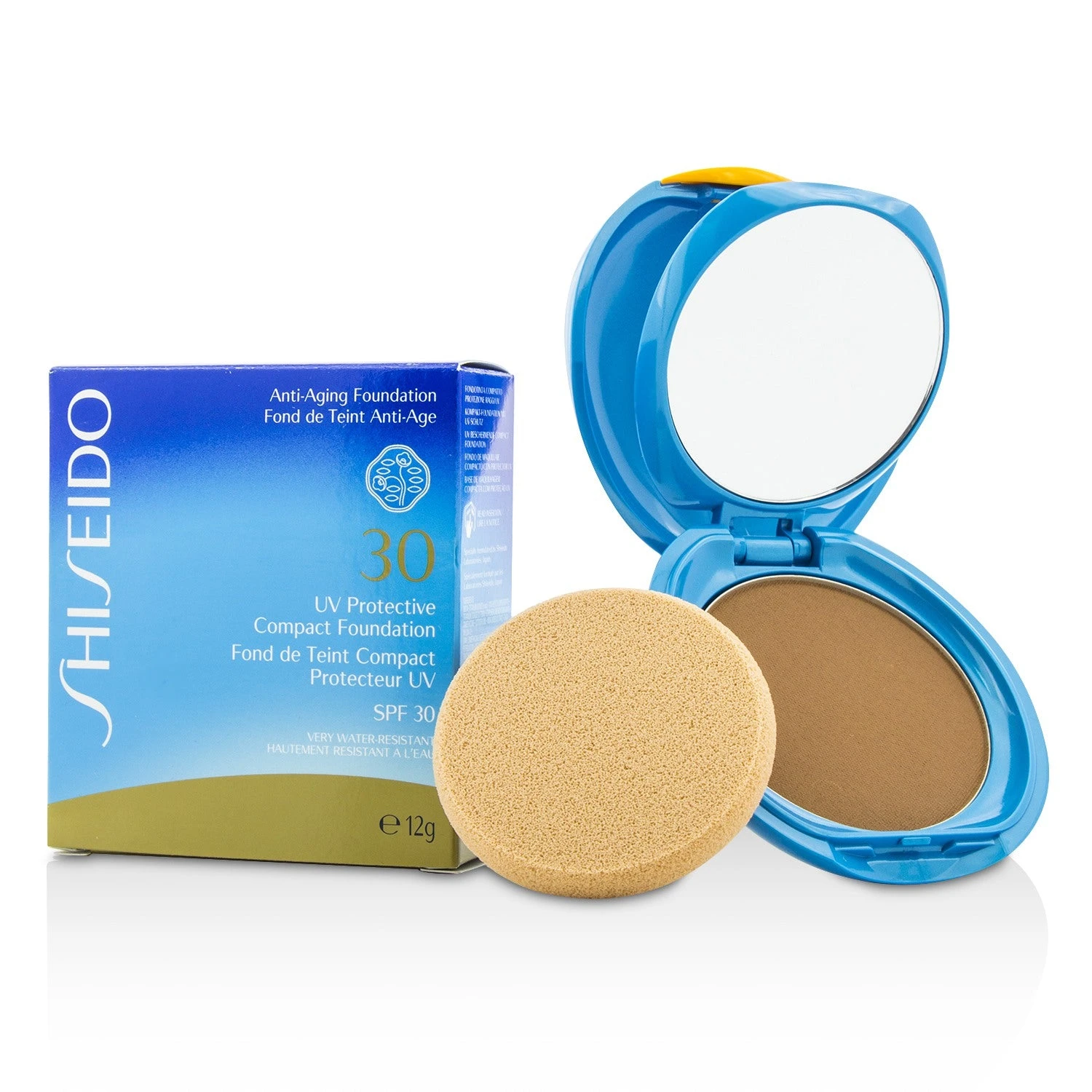 Shiseido UV Protective Compact Foundation SPF 30 (Case+Refill) - # SP40 Medium Ochre 12g/0.42oz 3 Shiseido UV Protective Compact Foundation SPF 30 (Case+Refill) - # SP40 Medium Ochre 12g/0.42oz