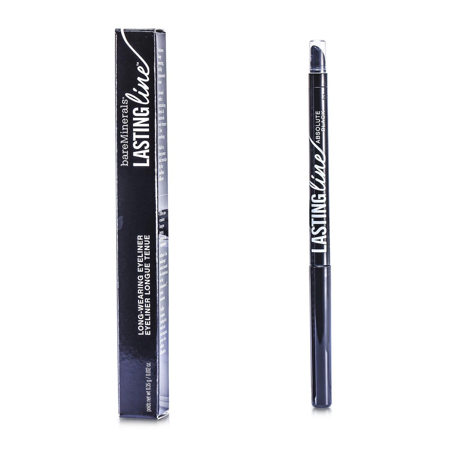 BareMinerals BareMinerals Lasting Line Long Wearing Eyeliner - Absolute Black 0.35g/0.012oz 3 BareMinerals BareMinerals Lasting Line Long Wearing Eyeliner - Absolute Black 0.35g/0.012oz