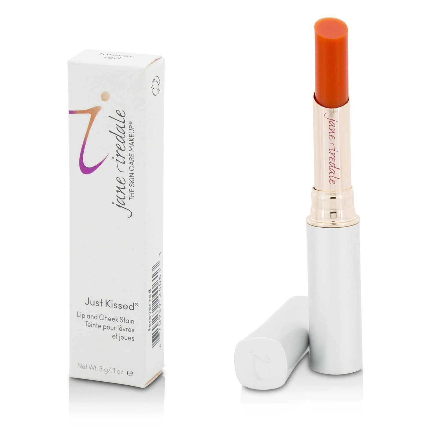 Jane Iredale Just Kissed Lip & Cheek Stain - Forever Pink 3g/0.1oz 6 Jane Iredale Just Kissed Lip & Cheek Stain - Forever Pink 3g/0.1oz - Image 4