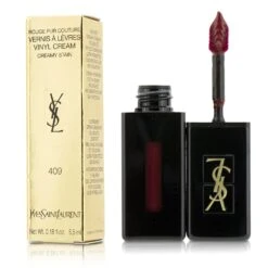 Yves Saint Laurent Rouge Pur Couture Vernis A Levres Vinyl Cream Creamy Stain - # 418 Purple Sound 5.5ml/0.18oz -Fresh Beauty Store 20625381702 2a8eb845 a447 4e63 95b1 47d283c64009