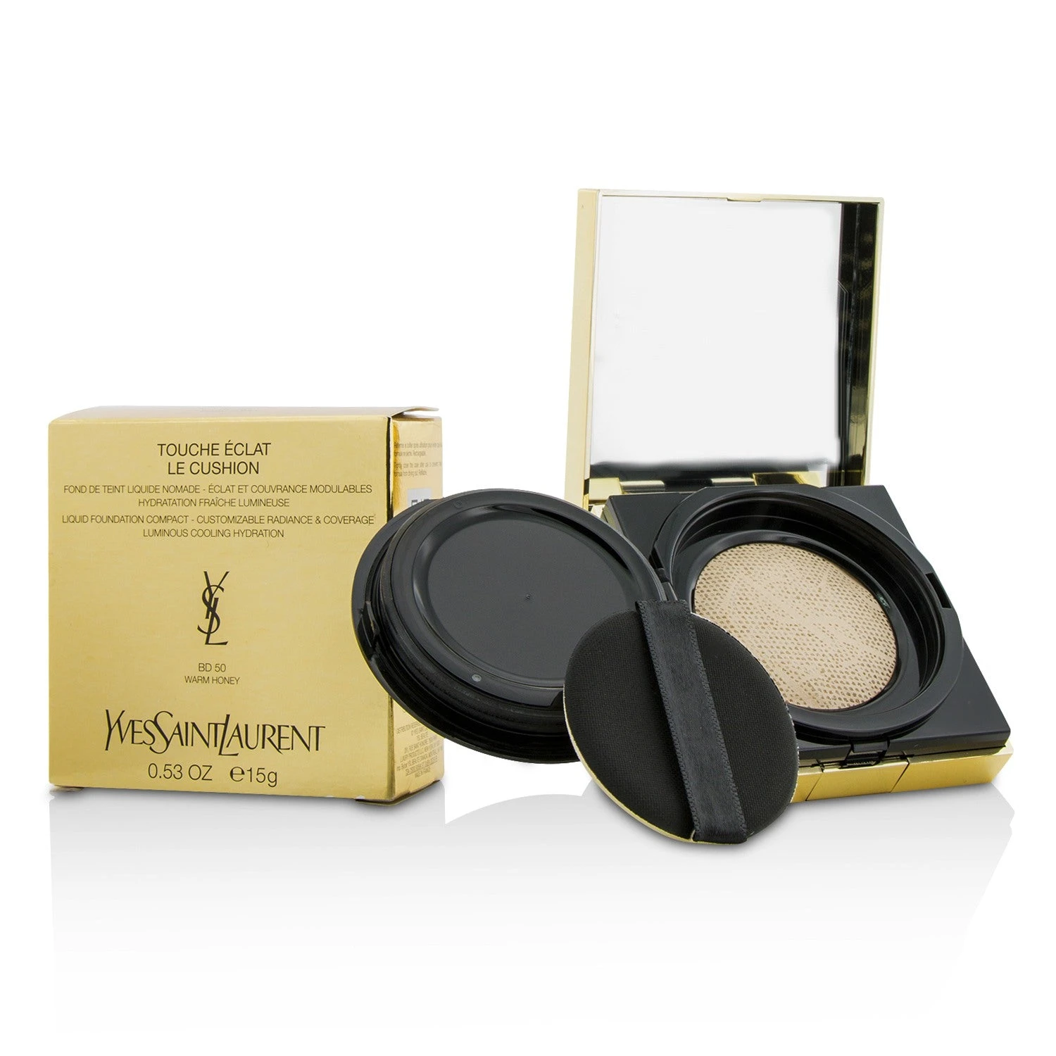 Yves Saint Laurent Touche Eclat Le Cushion Liquid Foundation Compact - #B40 Sand (Collector) 15g/0.53oz 4 Yves Saint Laurent Touche Eclat Le Cushion Liquid Foundation Compact - #B40 Sand (Collector) 15g/0.53oz - Image 2