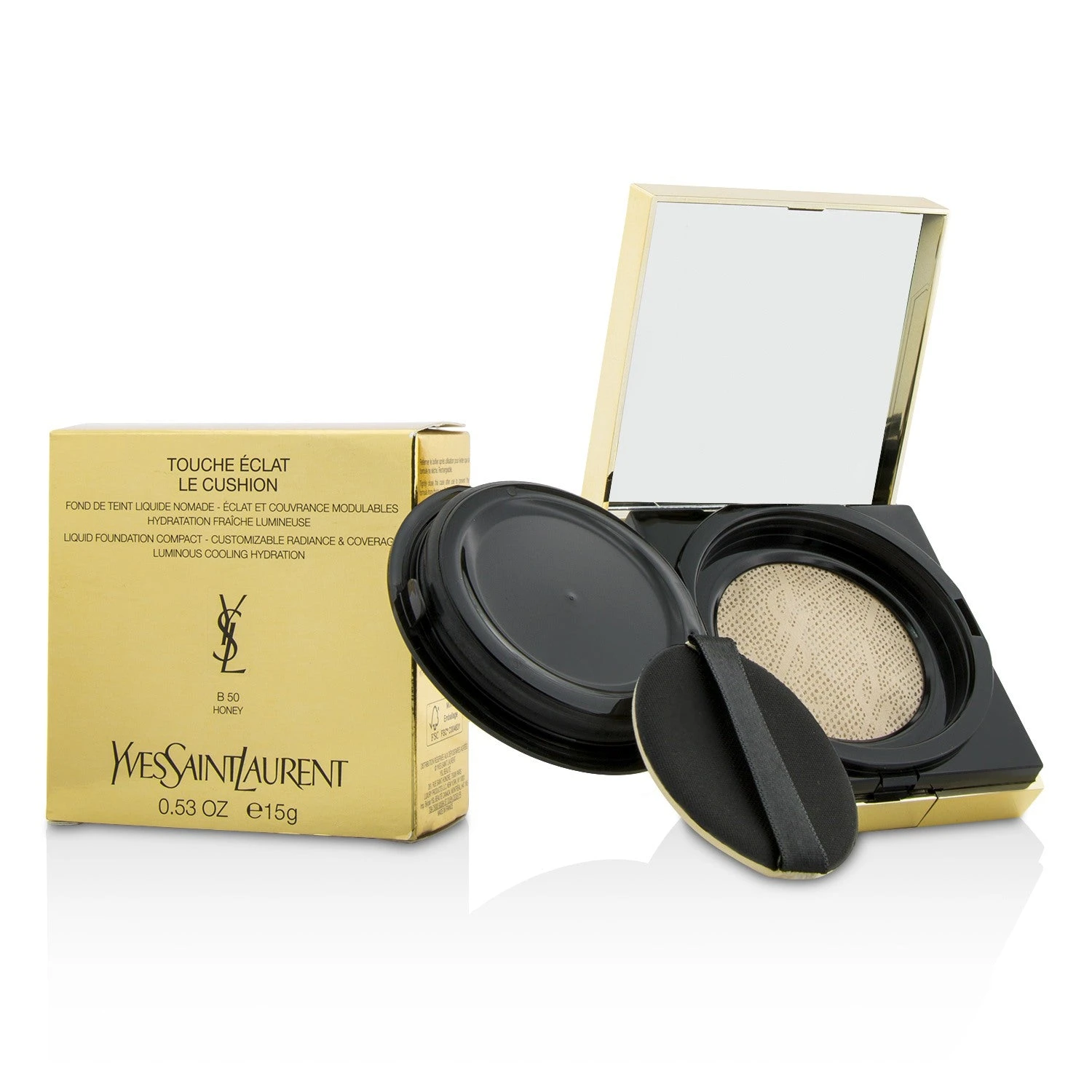 Yves Saint Laurent Touche Eclat Le Cushion Liquid Foundation Compact - #B40 Sand (Collector) 15g/0.53oz 16 Yves Saint Laurent Touche Eclat Le Cushion Liquid Foundation Compact - #B40 Sand (Collector) 15g/0.53oz - Image 14
