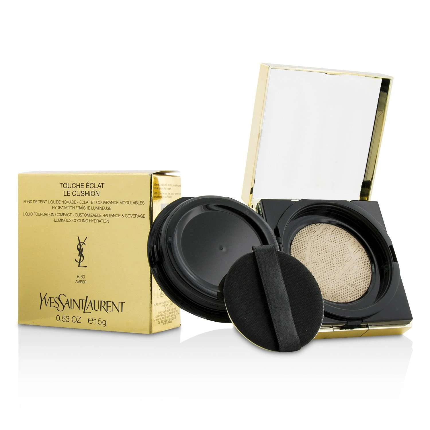 Yves Saint Laurent Touche Eclat Le Cushion Liquid Foundation Compact - #B40 Sand (Collector) 15g/0.53oz 19 Yves Saint Laurent Touche Eclat Le Cushion Liquid Foundation Compact - #B40 Sand (Collector) 15g/0.53oz - Image 17