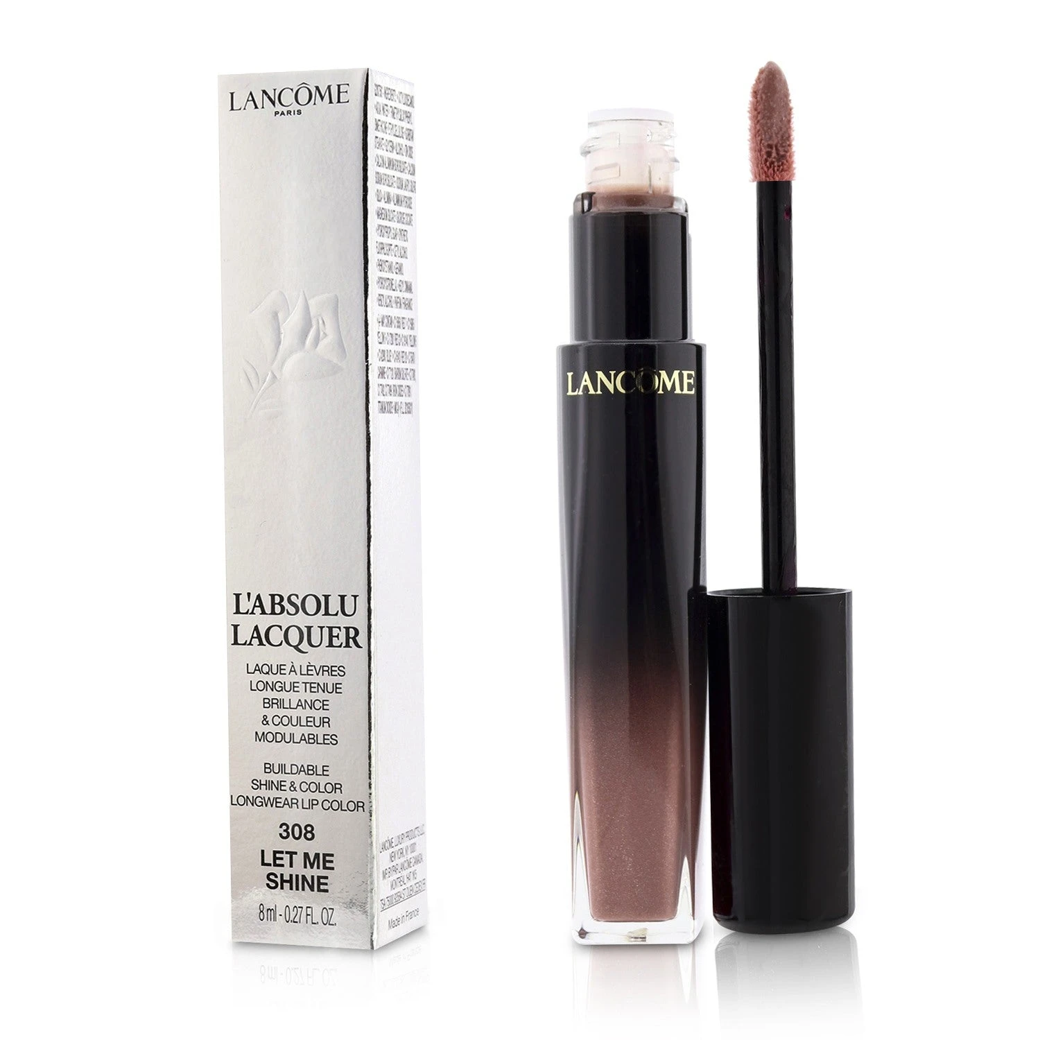 Lancome L'Absolu Lacquer Buildable Shine & Color Longwear Lip Color - # 296 Enchantement 8ml/0.27oz 10 Lancome L'Absolu Lacquer Buildable Shine & Color Longwear Lip Color - # 296 Enchantement 8ml/0.27oz - Image 8