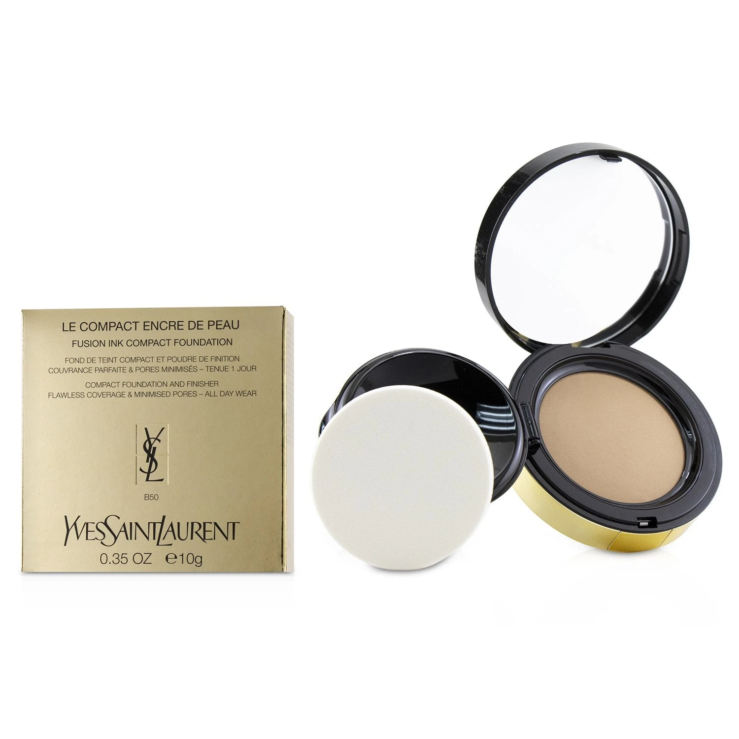 Yves Saint Laurent Le Compact Encre De Peau Fusion Ink Compact Foundation - # B40 10g/0.35oz 7 Yves Saint Laurent Le Compact Encre De Peau Fusion Ink Compact Foundation - # B40 10g/0.35oz - Image 5