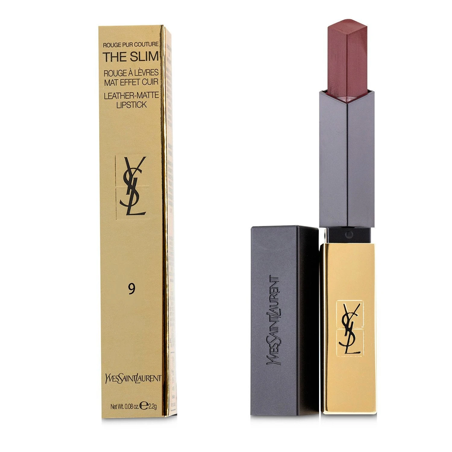 Yves Saint Laurent Rouge Pur Couture The Slim Leather Matte Lipstick - # 30 Nude Protest 2.2g/0.08oz 9 Yves Saint Laurent Rouge Pur Couture The Slim Leather Matte Lipstick - # 30 Nude Protest 2.2g/0.08oz - Image 7