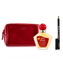 Bourjois Passionnee Coffret: Eau De Toilette Spray 75ml + Khol & Contour Eyeliner Pencil - #001 Noir-Issime 1.2g/0.04oz + Glossy Bag 2pcs+1Bag