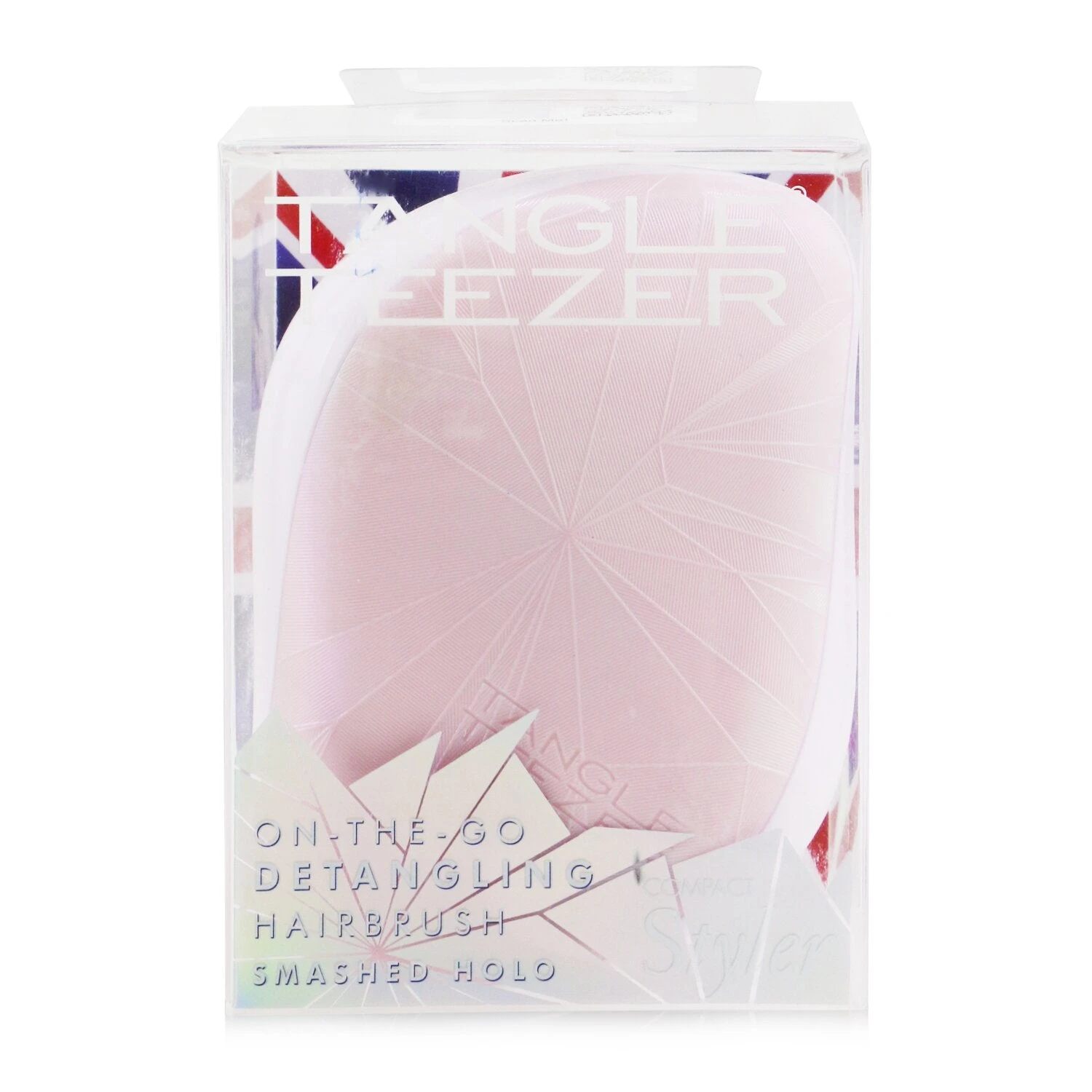 Tangle® Teezer Tangle Teezer Compact Styler On-The-Go Detangling Hair Brush - # Smashed Holo Pink 1pc 4 Tangle® Teezer Tangle Teezer Compact Styler On-The-Go Detangling Hair Brush - # Smashed Holo Pink 1pc - Image 2