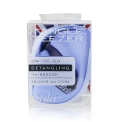 Tangle® Teezer Tangle Teezer Compact Styler On-The-Go Detangling Hair Brush - # Baby Blue Chrome CS-BBC-010220 1pc