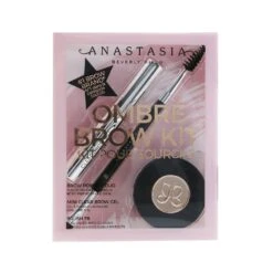 Anastasia Beverly Hills Ombre Brow Kit (Brow Powder Duo + Mini Clear Brow Gel + Brush 7B) - # Dark Brown 3pcs -Fresh Beauty Store 26074168814