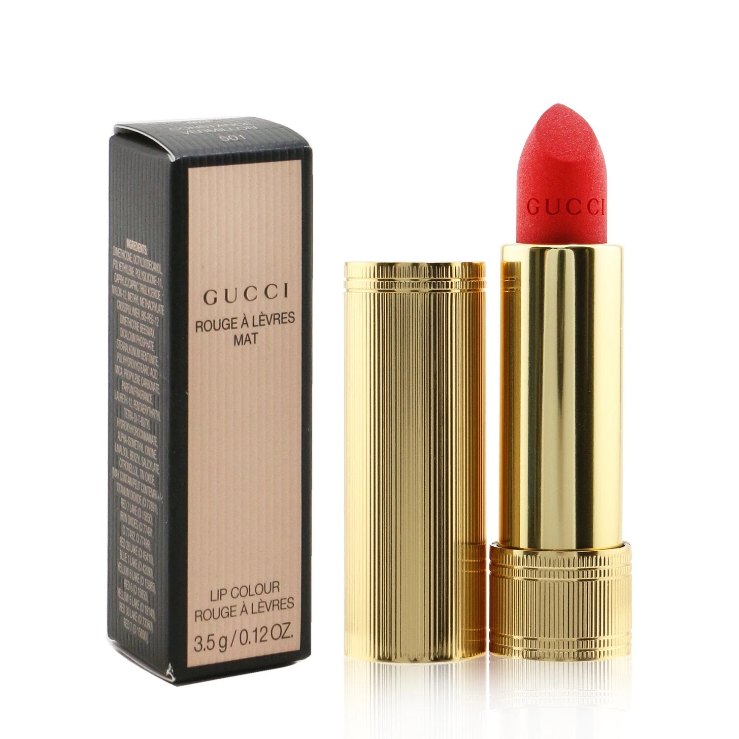 Gucci Rouge A Levres Mat Lip Colour - # 208 They Met In Argentina 3.5g/0.12oz 17 Gucci Rouge A Levres Mat Lip Colour - # 208 They Met In Argentina 3.5g/0.12oz - Image 15