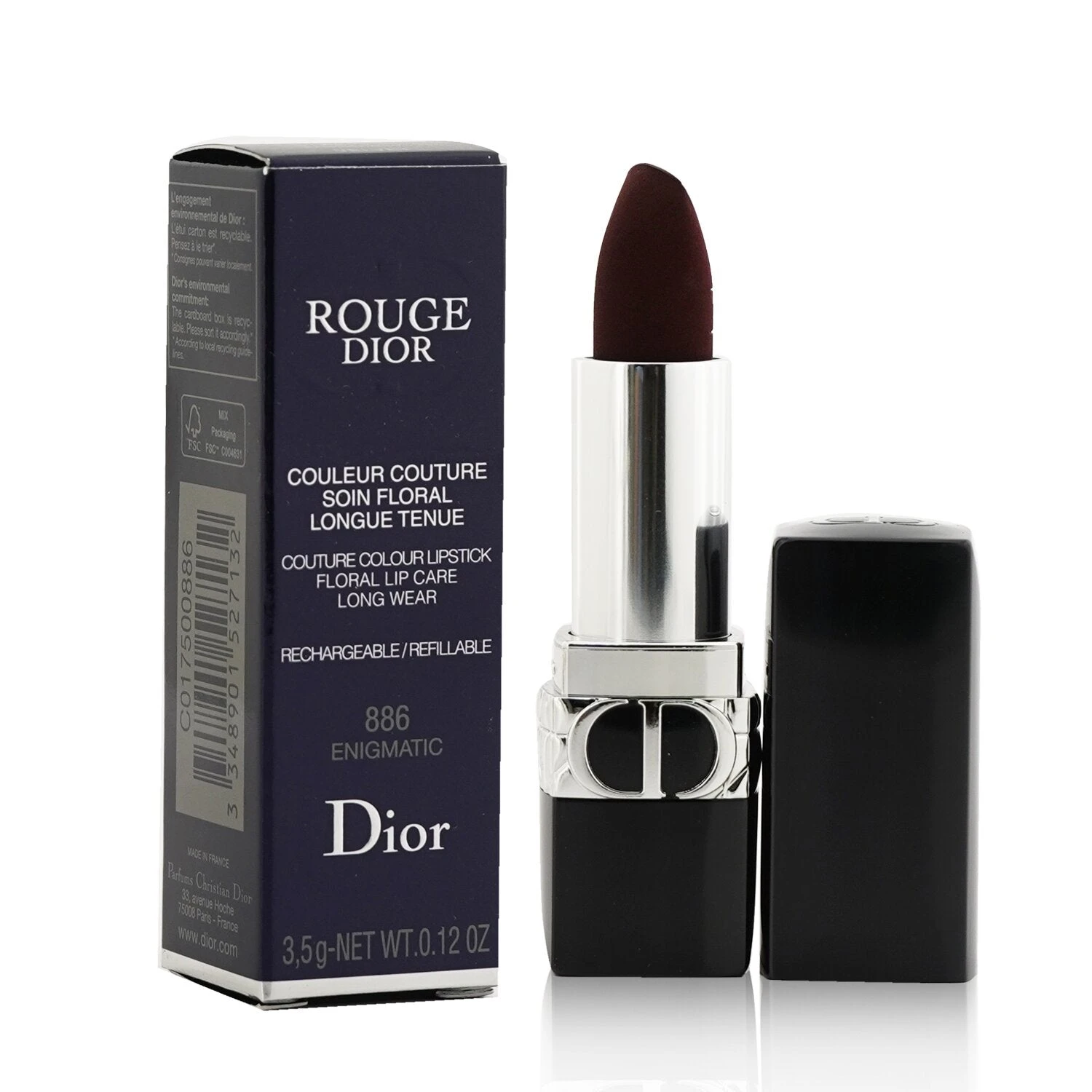 Christian Dior Rouge Dior Couture Colour Refillable Lipstick - # 849 Rouge Cinema (Satin) 3.5g/0.12oz 13 Christian Dior Rouge Dior Couture Colour Refillable Lipstick - # 849 Rouge Cinema (Satin) 3.5g/0.12oz - Image 11