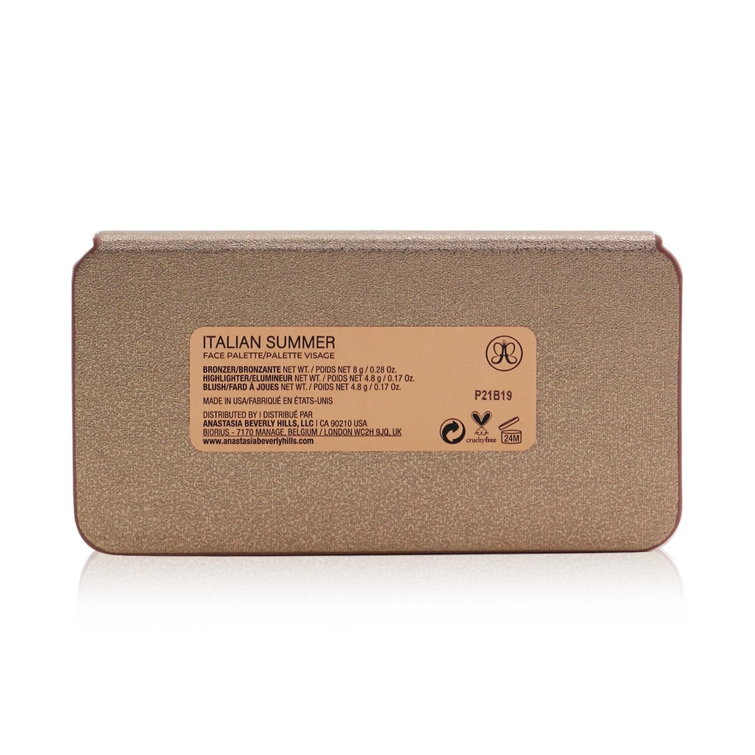 Anastasia Beverly Hills Face Palette (1x Bronzer, 1x Highlighter, 1x Blush) - # Italian Summer (Fair-Light) (Box Slightly Damaged) 17.6g/0.62oz 11 Anastasia Beverly Hills Face Palette (1x Bronzer, 1x Highlighter, 1x Blush) - # Italian Summer (Fair-Light) (Box Slightly Damaged) 17.6g/0.62oz - Image 9