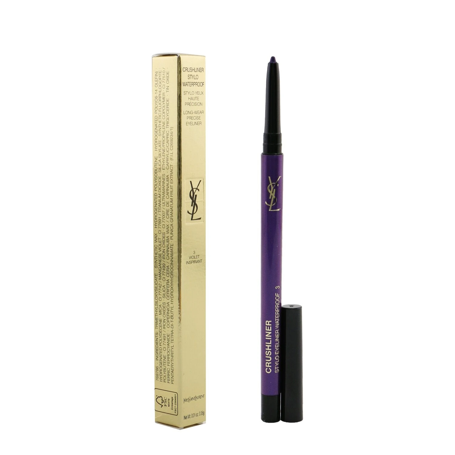 Yves Saint Laurent Crushliner Stylo Waterproof Eyeliner - # 06 Bleu Enigmatique 0.35g/0.01oz 13 Yves Saint Laurent Crushliner Stylo Waterproof Eyeliner - # 06 Bleu Enigmatique 0.35g/0.01oz - Image 11