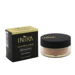 INIKA Organic Loose Mineral Blush- # Blooming Nude 3g/0.1oz -Fresh Beauty Store 26704093402 1