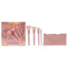Sunkissed Brush Love Set By Sunkissed For Women - 5 Pc Blusher Brush, Powder Brush, Blending Brush, Eyeshadow Brush, Cosmetic Bag
