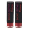 Bourjois Rouge Edition 12 Hours - 35 Entry VIP By Bourjois For Women - 0.12 Oz Lipstick - Pack Of 2