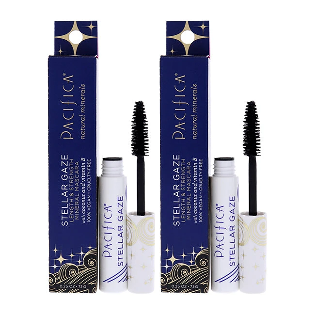 Pacifica Stellar Gaze Length And Strength Mineral - Supernova-Black By Pacifica For Women - 0.25 Oz Mascara - Pack Of 2 3 Pacifica Stellar Gaze Length And Strength Mineral - Supernova-Black By Pacifica For Women - 0.25 Oz Mascara - Pack Of 2