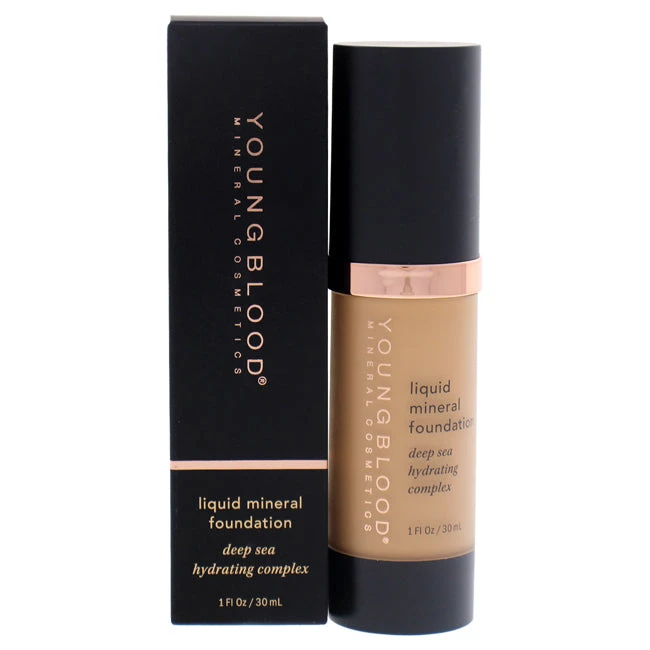 Youngblood Liquid Mineral Foundation - Golden Tan By Youngblood For Women - 1 Oz Foundation 3 Youngblood Liquid Mineral Foundation - Golden Tan By Youngblood For Women - 1 Oz Foundation