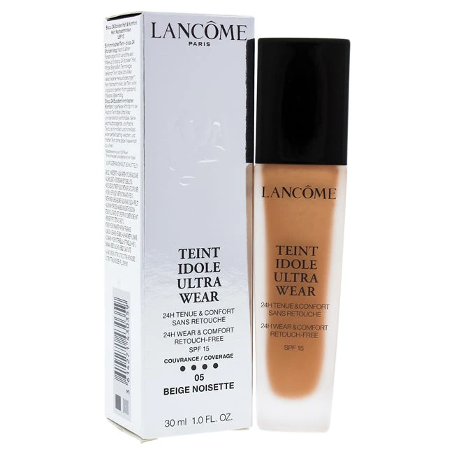 Lancome Teint Idole Ultra 24H Wear And Comfort Foundation SPF 15 - 05 Beige Noisette By Lancome For Women - 1 Oz Foundation 3 Lancome Teint Idole Ultra 24H Wear And Comfort Foundation SPF 15 - 05 Beige Noisette By Lancome For Women - 1 Oz Foundation